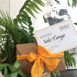 Bild von einem Gutschein mit dem Text: Solo Tango